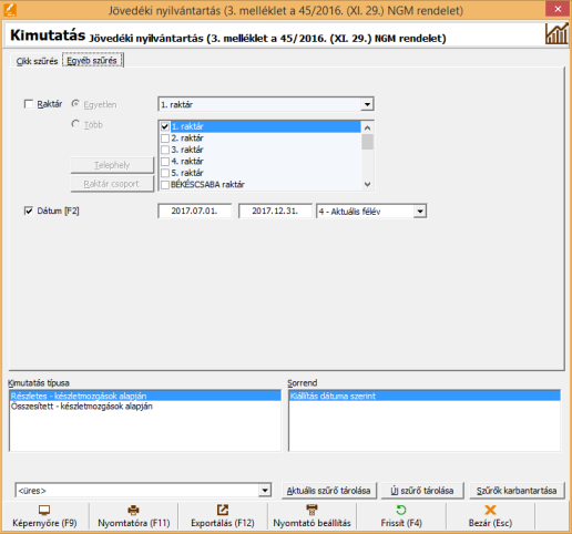 Jövedéki engedélyes kereskedő nyilvántartása (45/2016. (XI. 29.) NGM rendelet 3. melléklete)