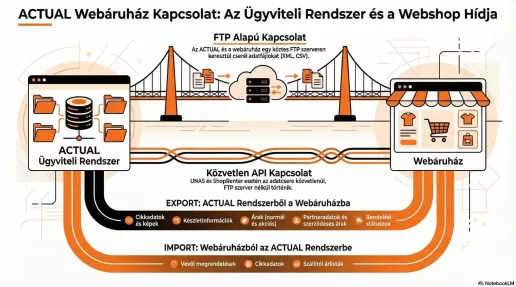 Webáruház kapcsolat infografika
